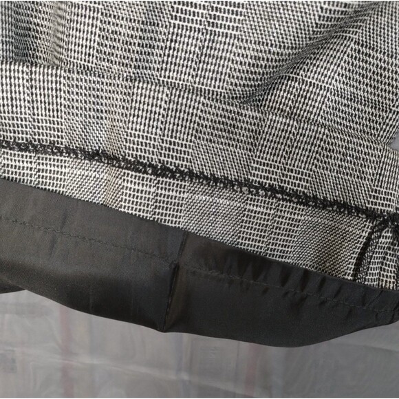 Harve Bernard Trousers Women's 14P Wool Black White Pockets Lined Houndstooth - Picture 5 of 10